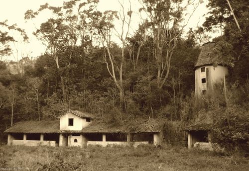 Foto antiga da mesma Fazenda no Vale do Cuiabá